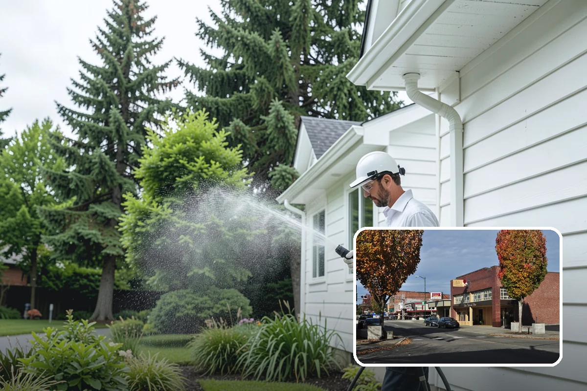 Post-Storm Roof Cleaning in Puyallup, Pierce County, WA - Removes storm-dropped branches and conifer needles from the roof