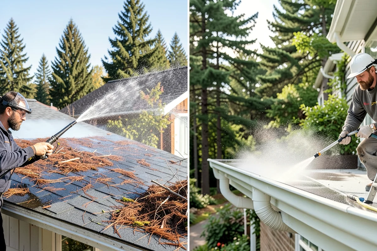 Post-Storm Roof Cleaning in Puyallup, Pierce County, WA - Inspect the roof for storm debris and damage