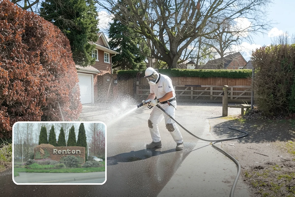 Post-Storm Roof Cleaning in Renton, King County, WA - Removes storm-dropped branches and conifer needles from the roof