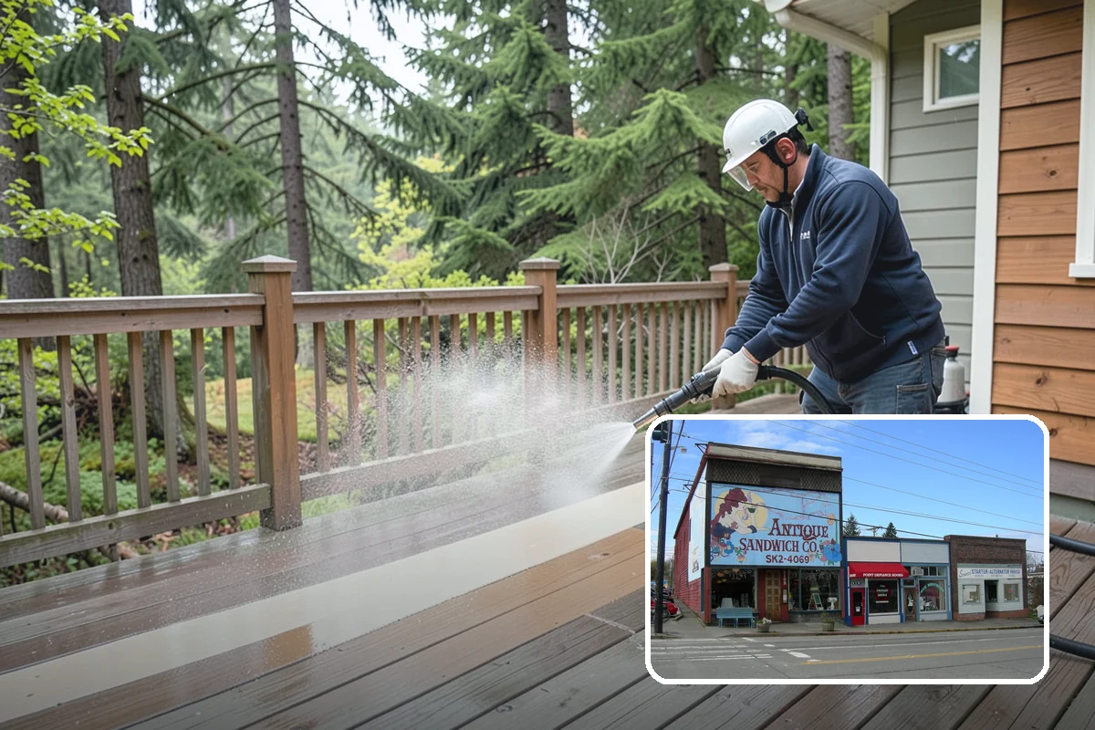 Post-Storm Roof Cleaning in Ruston, Pierce County, WA - Removes storm-dropped branches and conifer needles from the roof