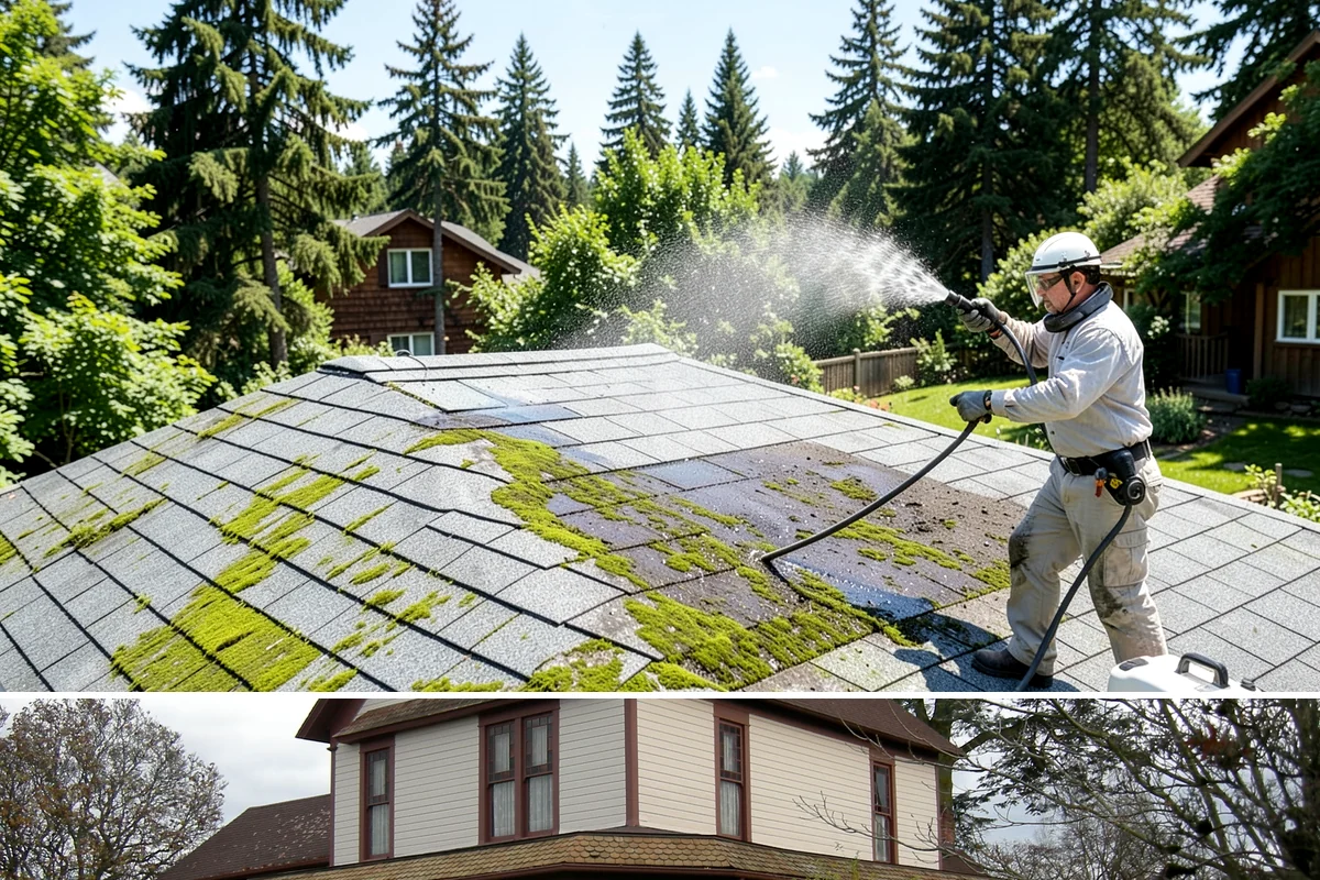 Post-Storm Roof Cleaning in Sumner, Pierce County, WA - Schedule promptly after any windstorm, ideally within days before trapped debris begins driving moss growth.