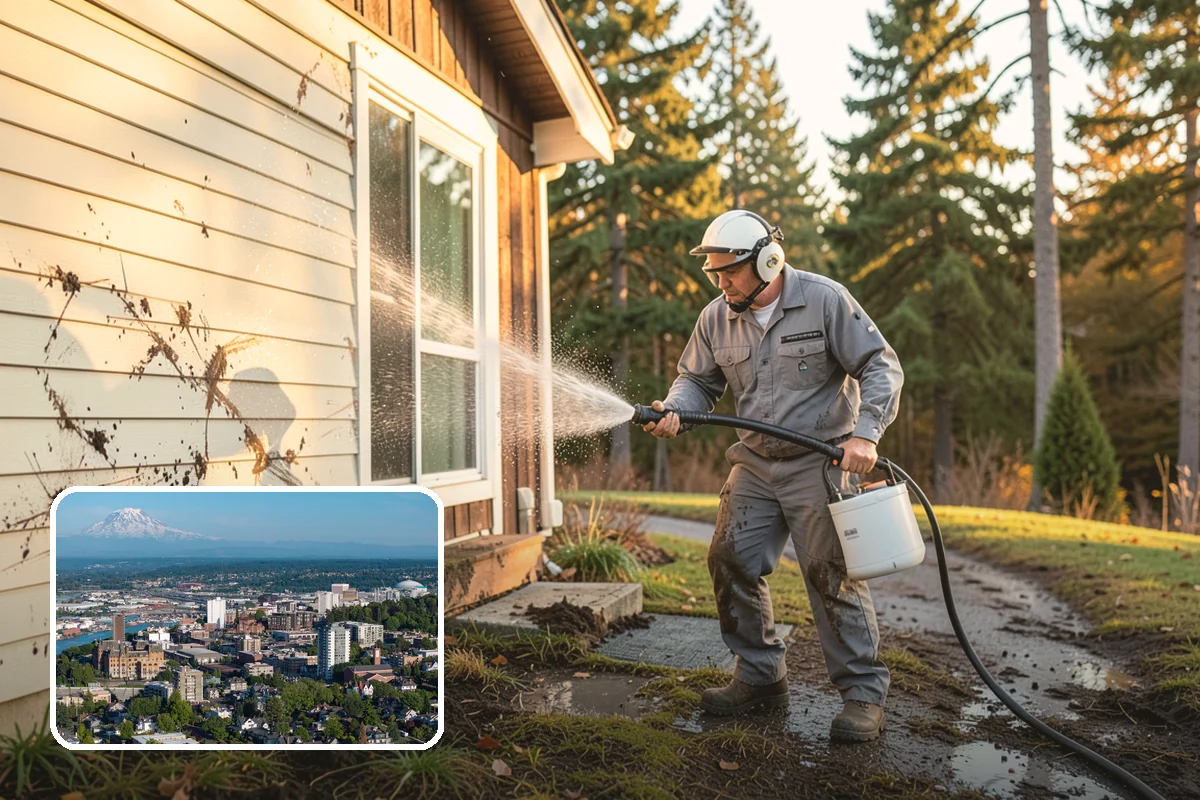 Post-Storm Roof Cleaning in Tacoma, Pierce County, WA - Removes storm-dropped branches and conifer needles from the roof