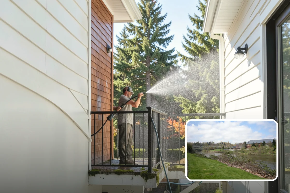 Post-Storm Roof Cleaning in Tukwila, King County, WA - Removes storm-dropped branches and conifer needles from the roof