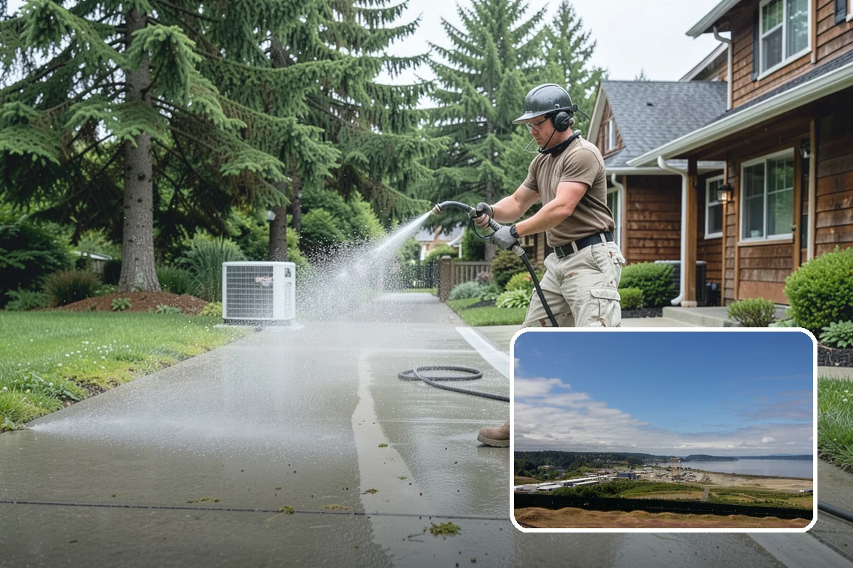 Post-Storm Roof Cleaning in University Place, Pierce County, WA - Removes storm-dropped branches and conifer needles from the roof