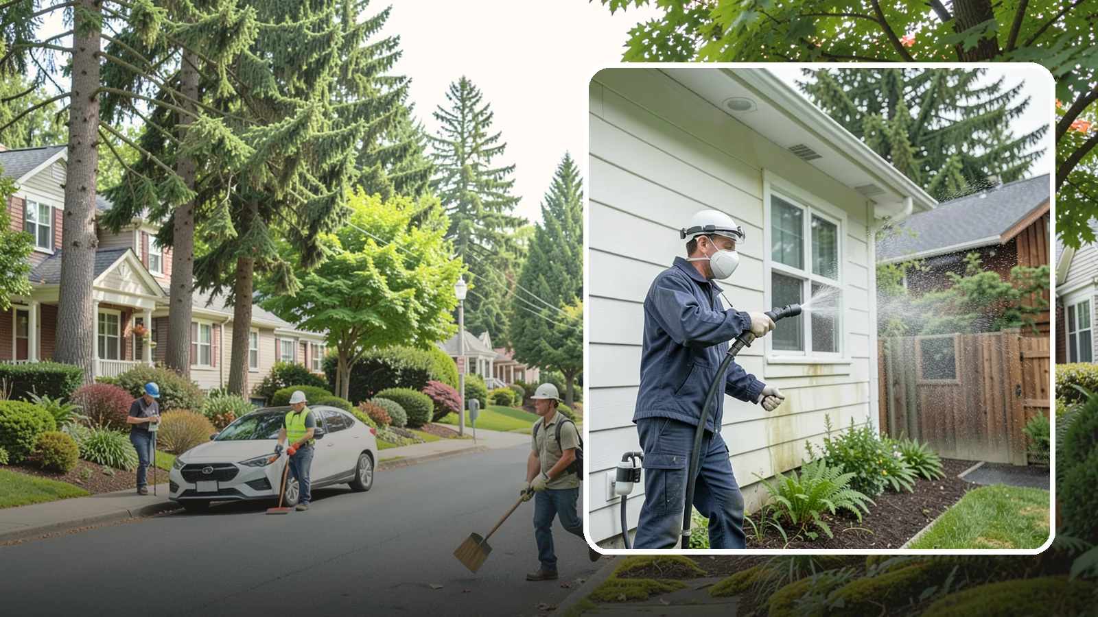 Pre-Sale Exterior Cleaning in Beaux Arts Village, King County, WA - Pre-sale exterior cleaning maximizes curb appeal before listing by removing the algae and grime that make a home look tired in...