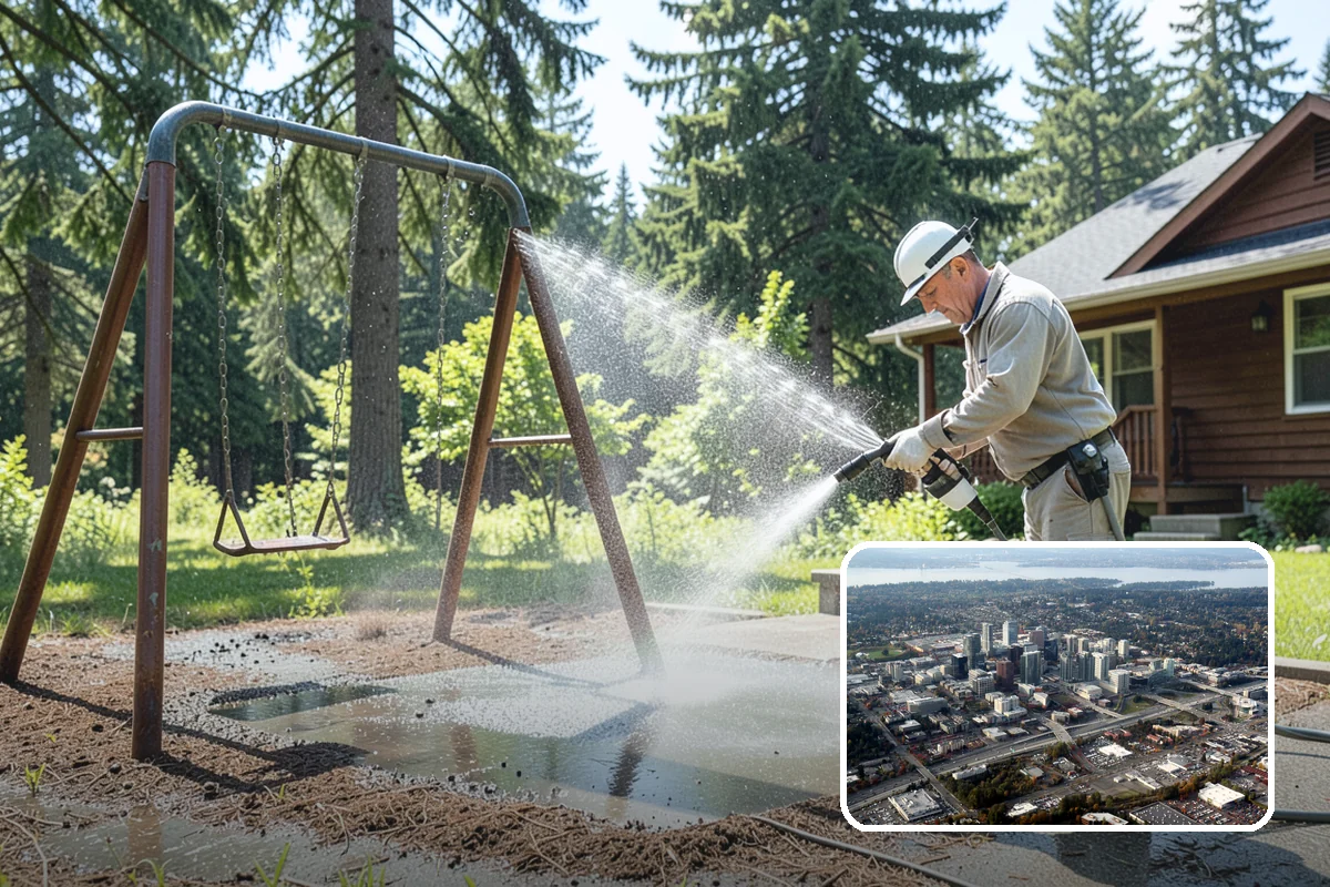 Pre-Sale Exterior Cleaning in Bellevue, King County, WA - Boosts curb appeal right before listing photos and showings