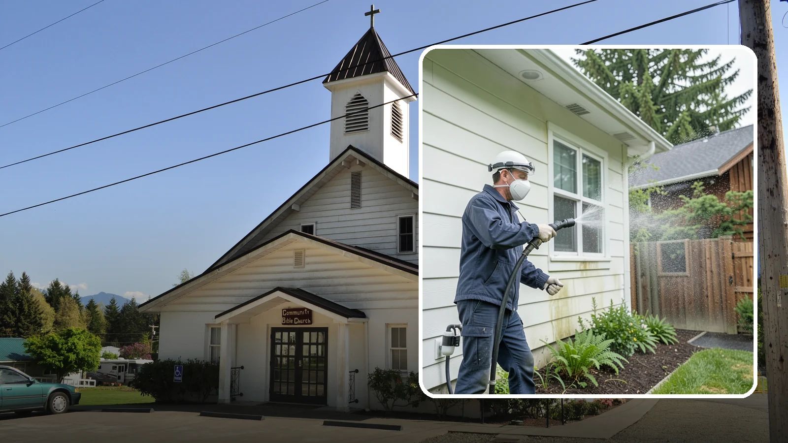 Pre-Sale Exterior Cleaning in Concrete, Skagit County, WA - Pre-sale exterior cleaning maximizes curb appeal before listing by removing the algae and grime that make a home look tired in...