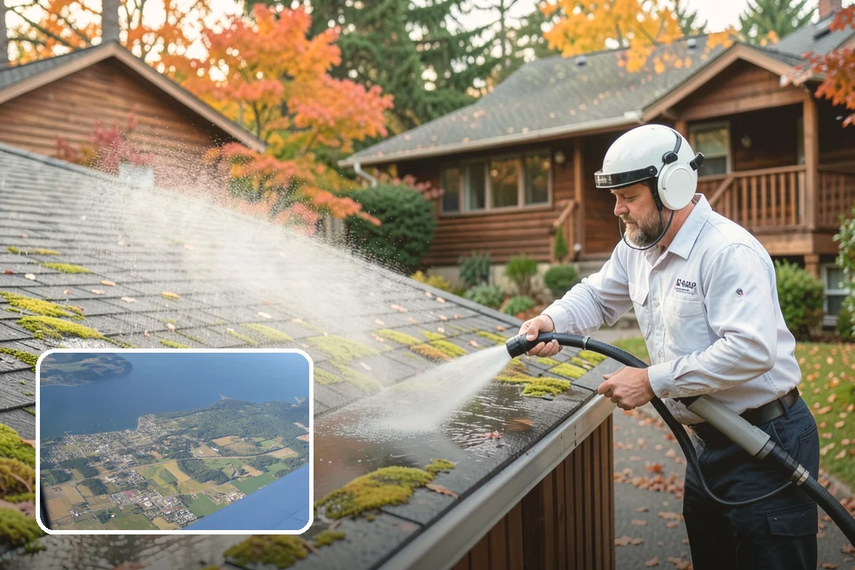 Pre-Sale Exterior Cleaning in Coupeville, Island County, WA - Boosts curb appeal right before listing photos and showings