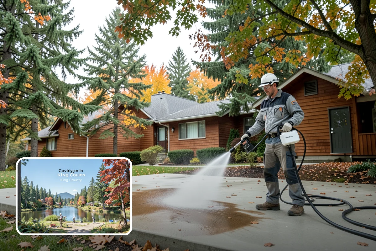 Pre-Sale Exterior Cleaning in Covington, King County, WA - Boosts curb appeal right before listing photos and showings