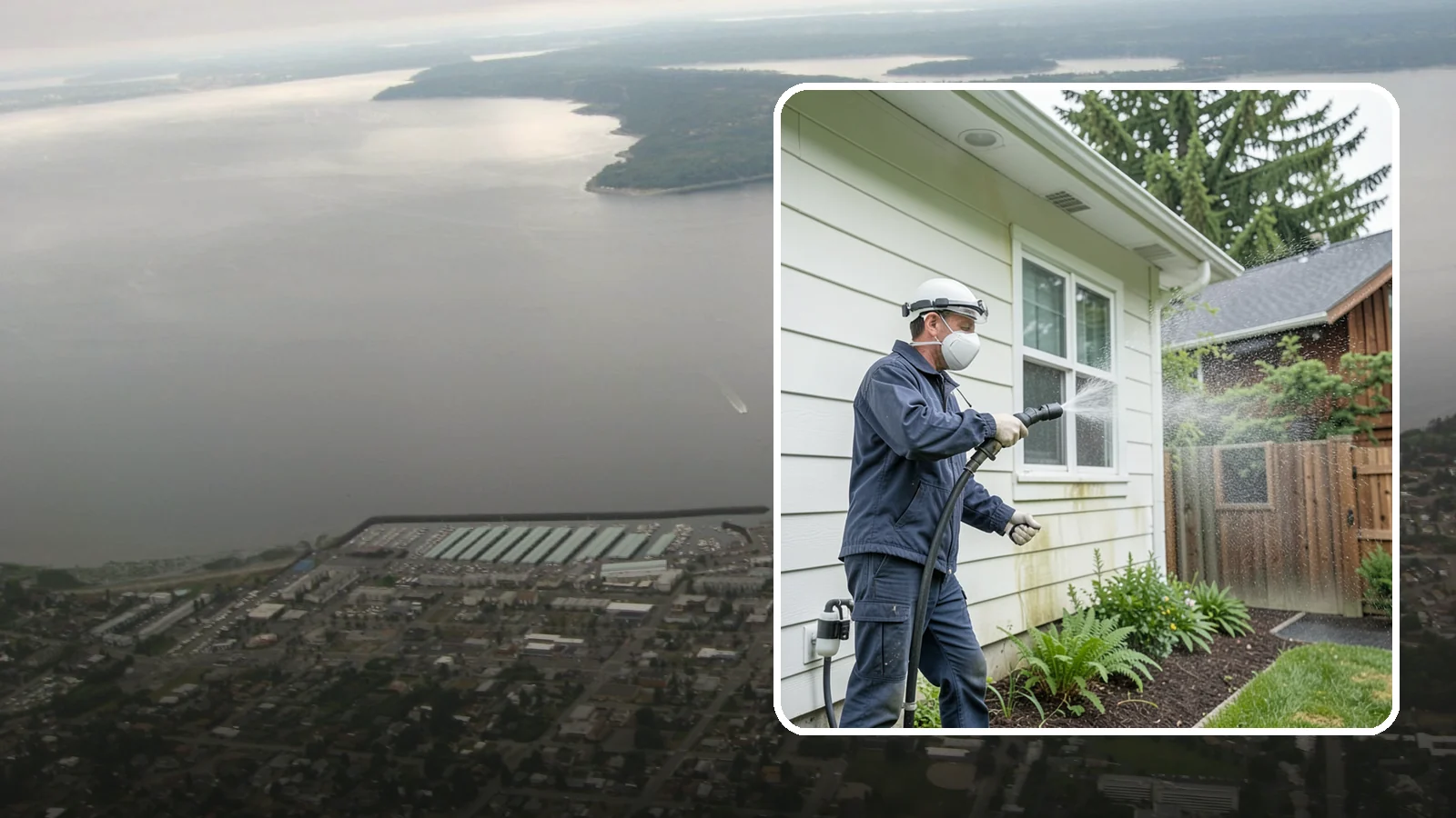 Pre-Sale Exterior Cleaning in Des Moines, King County, WA - Pre-sale exterior cleaning maximizes curb appeal before listing by removing the algae and grime that make a home look tired in...
