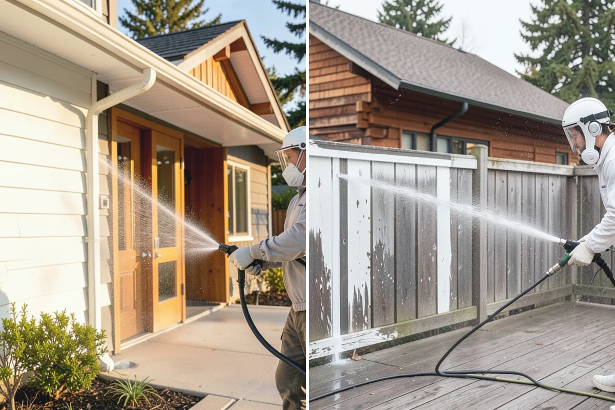 Pre-Sale Exterior Cleaning in Des Moines, King County, WA - Review the listing surfaces most visible to buyers