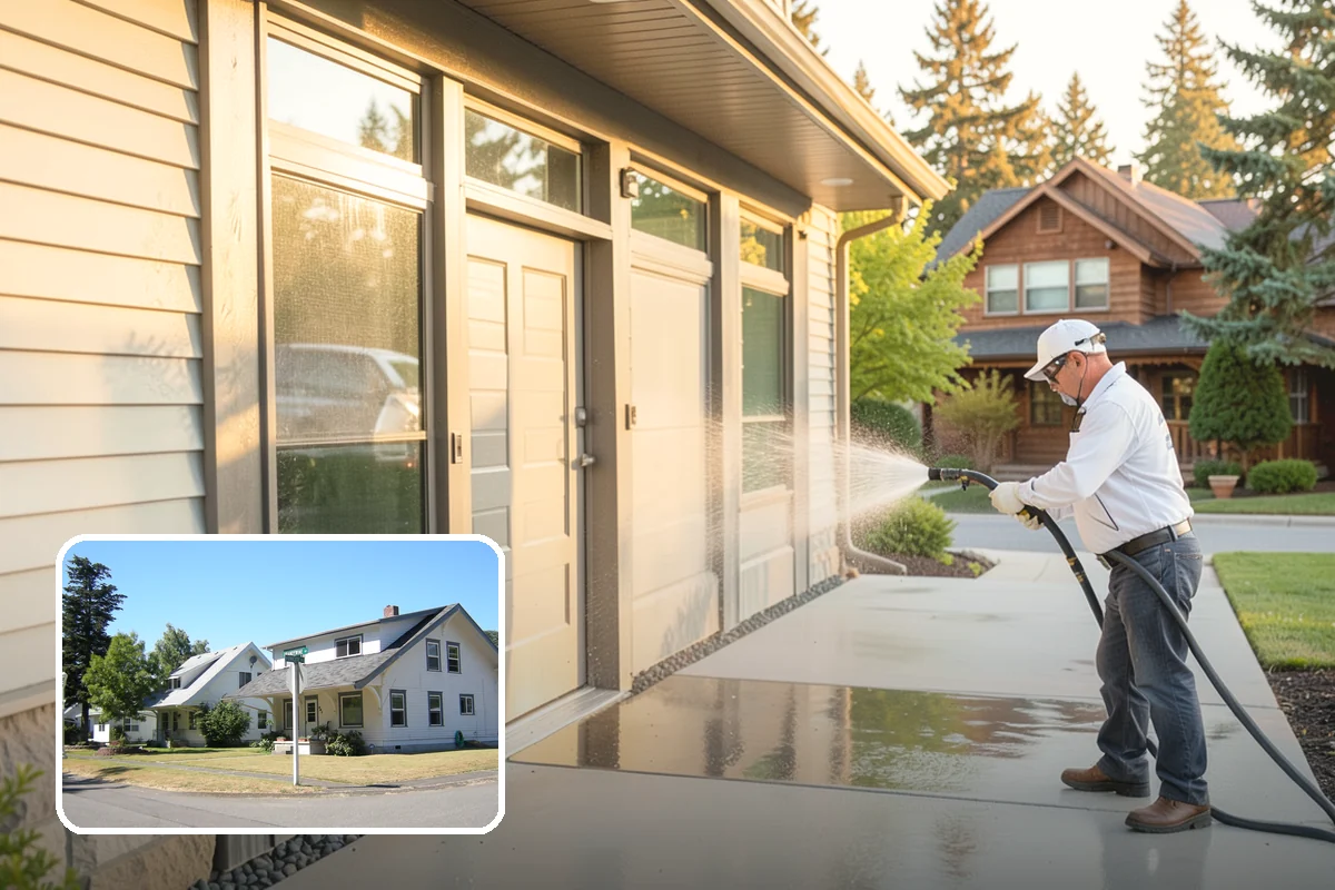 Pre-Sale Exterior Cleaning in DuPont, Pierce County, WA - Boosts curb appeal right before listing photos and showings