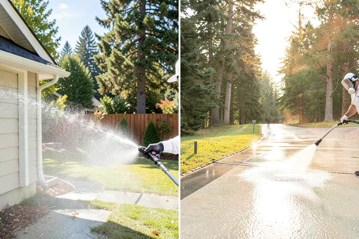 Pre-Sale Exterior Cleaning in DuPont, Pierce County, WA - Review the listing surfaces most visible to buyers