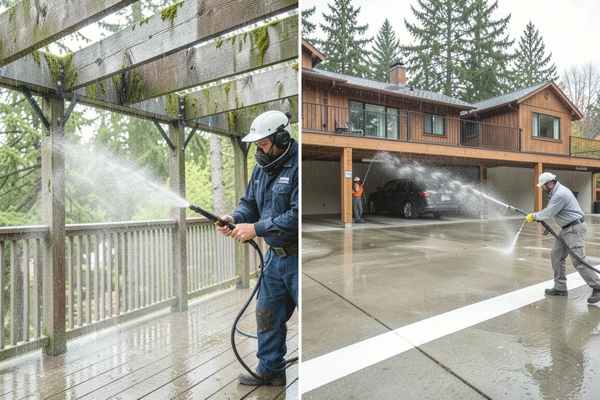 Pre-Sale Exterior Cleaning in Edgewood, Pierce County, WA - Review the listing surfaces most visible to buyers