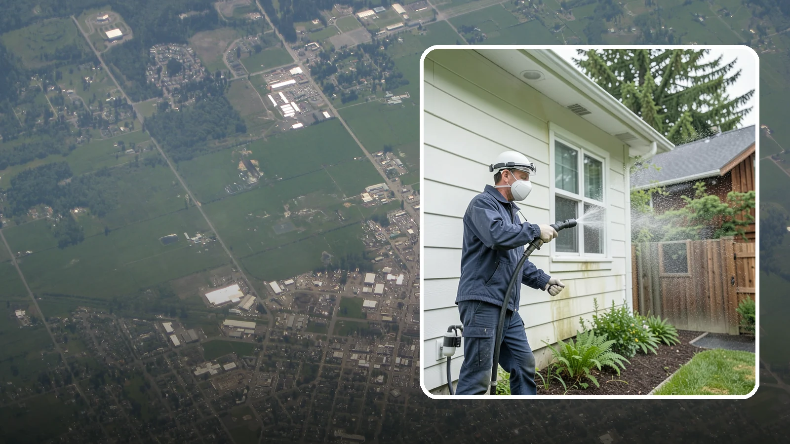 Pre-Sale Exterior Cleaning in Enumclaw, King County, WA - Pre-sale exterior cleaning maximizes curb appeal before listing by removing the algae and grime that make a home look tired in...