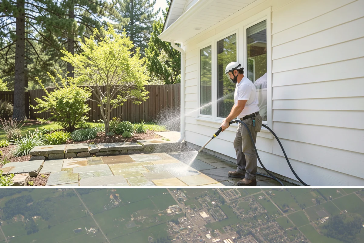 Pre-Sale Exterior Cleaning in Enumclaw, King County, WA - Time the cleaning a few days before listing photos, choosing a dry window so surfaces look their brightest on camera.