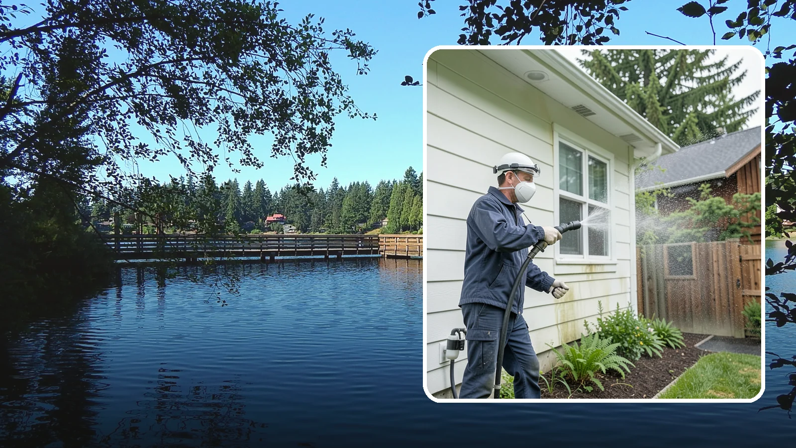 Pre-Sale Exterior Cleaning in Federal Way, King County, WA - Pre-sale exterior cleaning maximizes curb appeal before listing by removing the algae and grime that make a home look tired in...