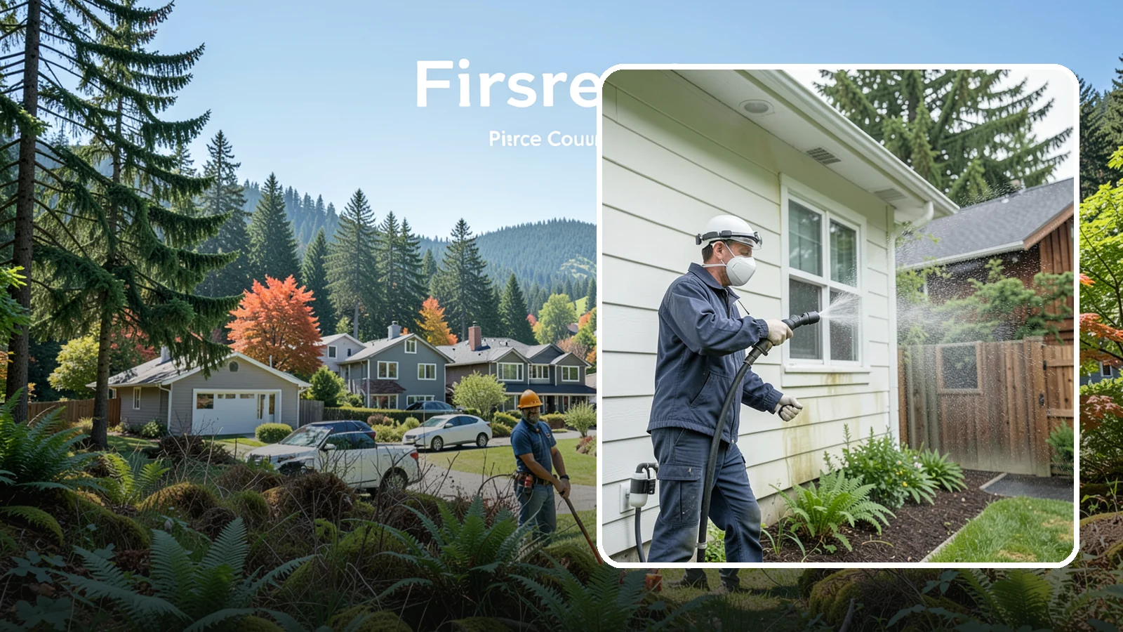 Pre-Sale Exterior Cleaning in Fircrest, Pierce County, WA - Pre-sale exterior cleaning maximizes curb appeal before listing by removing the algae and grime that make a home look tired in...