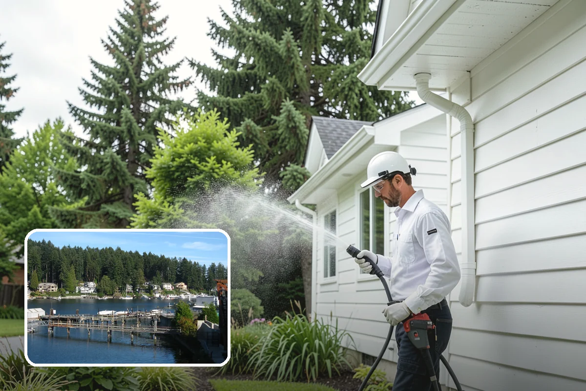 Pre-Sale Exterior Cleaning in Gig Harbor, Pierce County, WA - Boosts curb appeal right before listing photos and showings