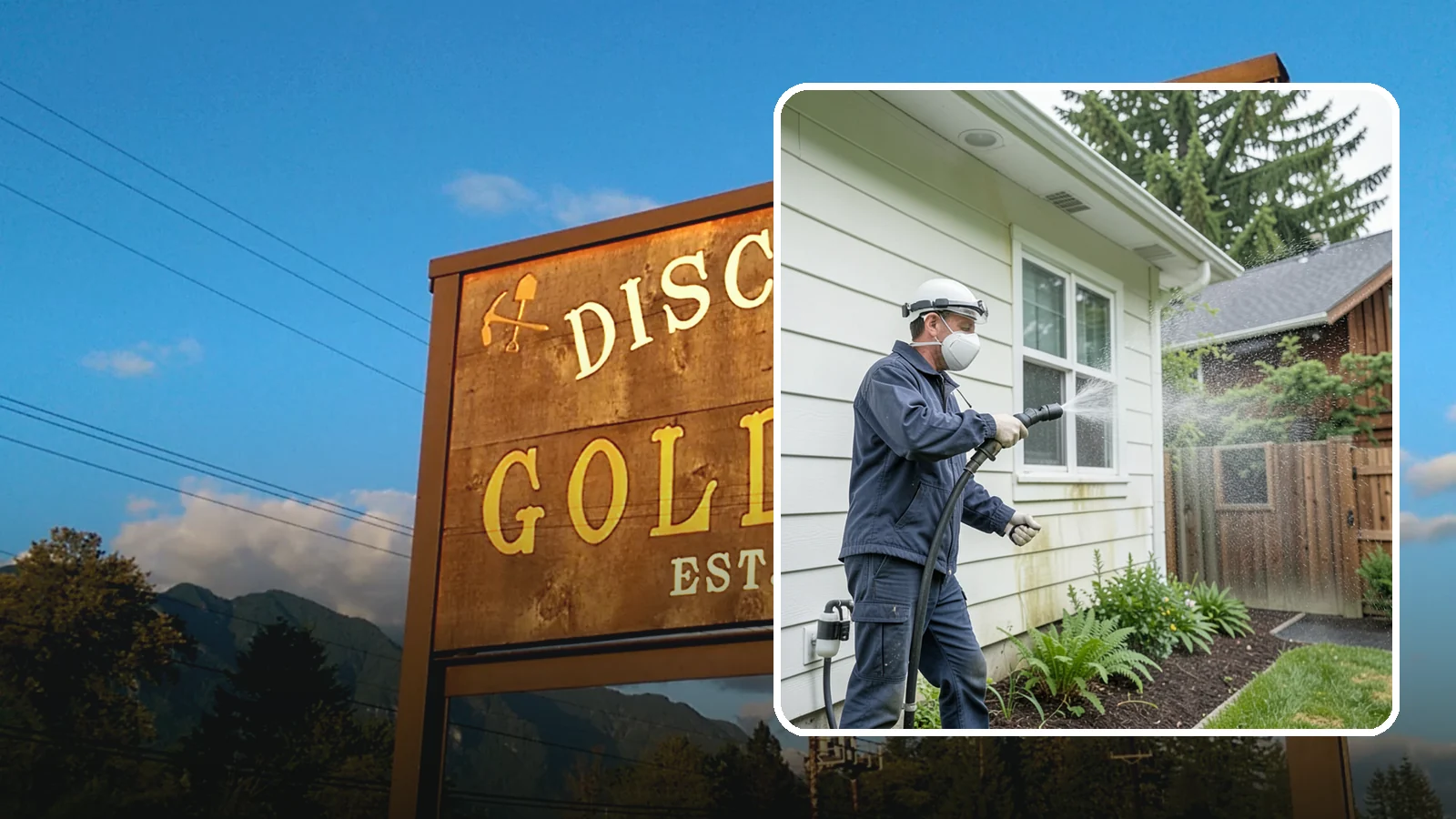 Pre-Sale Exterior Cleaning in Gold Bar, Snohomish County, WA - Pre-sale exterior cleaning maximizes curb appeal before listing by removing the algae and grime that make a home look tired in...