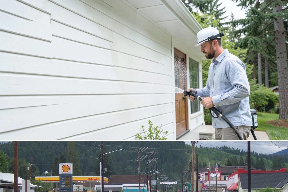 Pre-Sale Exterior Cleaning in Granite Falls, Snohomish County, WA - Time the cleaning a few days before listing photos, choosing a dry window so surfaces look their brightest on camera.