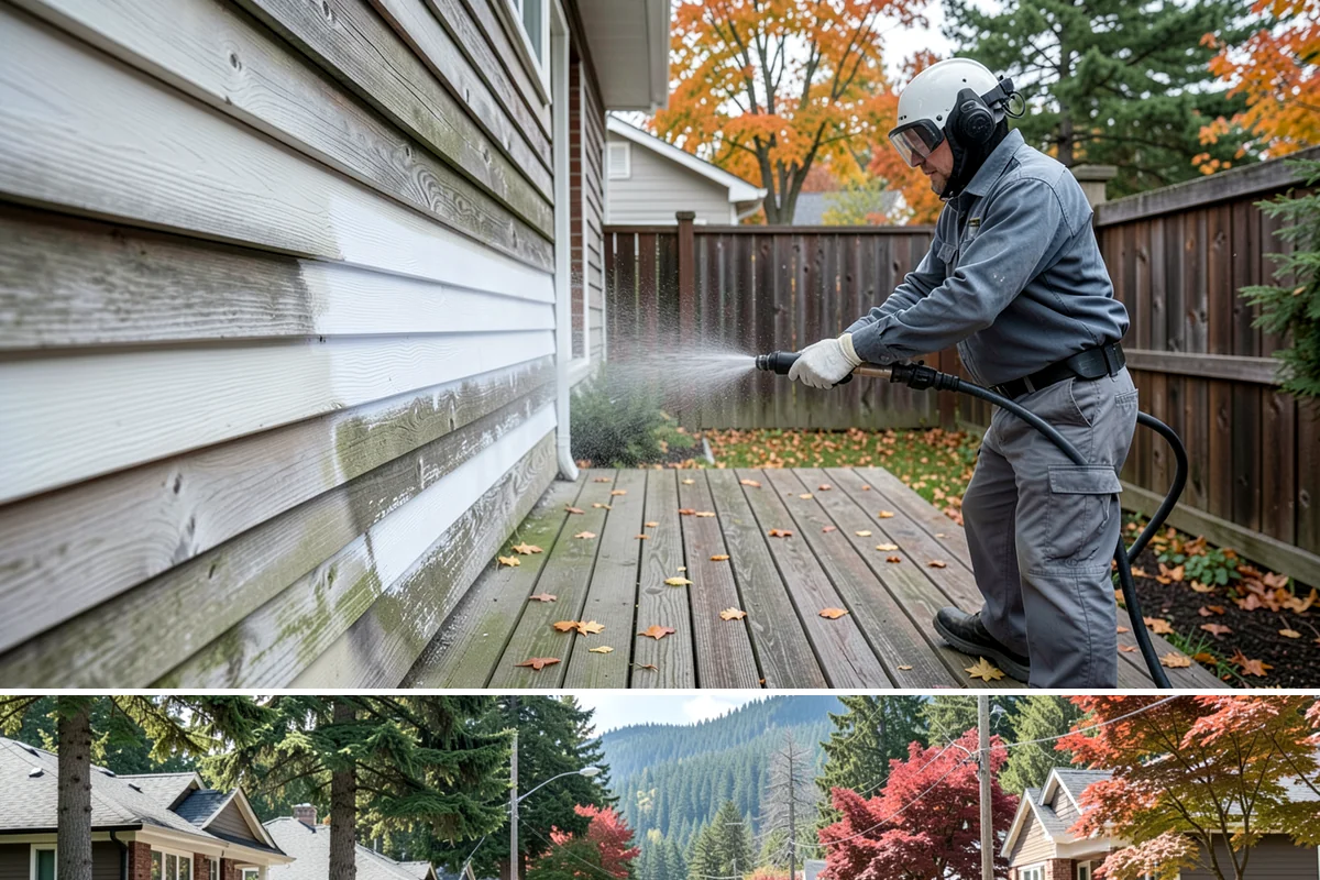 Pre-Sale Exterior Cleaning in Hunts Point, King County, WA - Time the cleaning a few days before listing photos, choosing a dry window so surfaces look their brightest on camera.