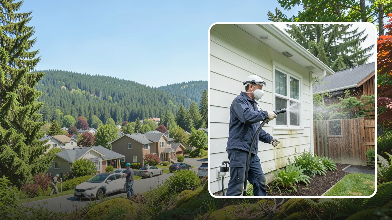 Pre-Sale Exterior Cleaning in Index, Snohomish County, WA - Pre-sale exterior cleaning maximizes curb appeal before listing by removing the algae and grime that make a home look tired in...