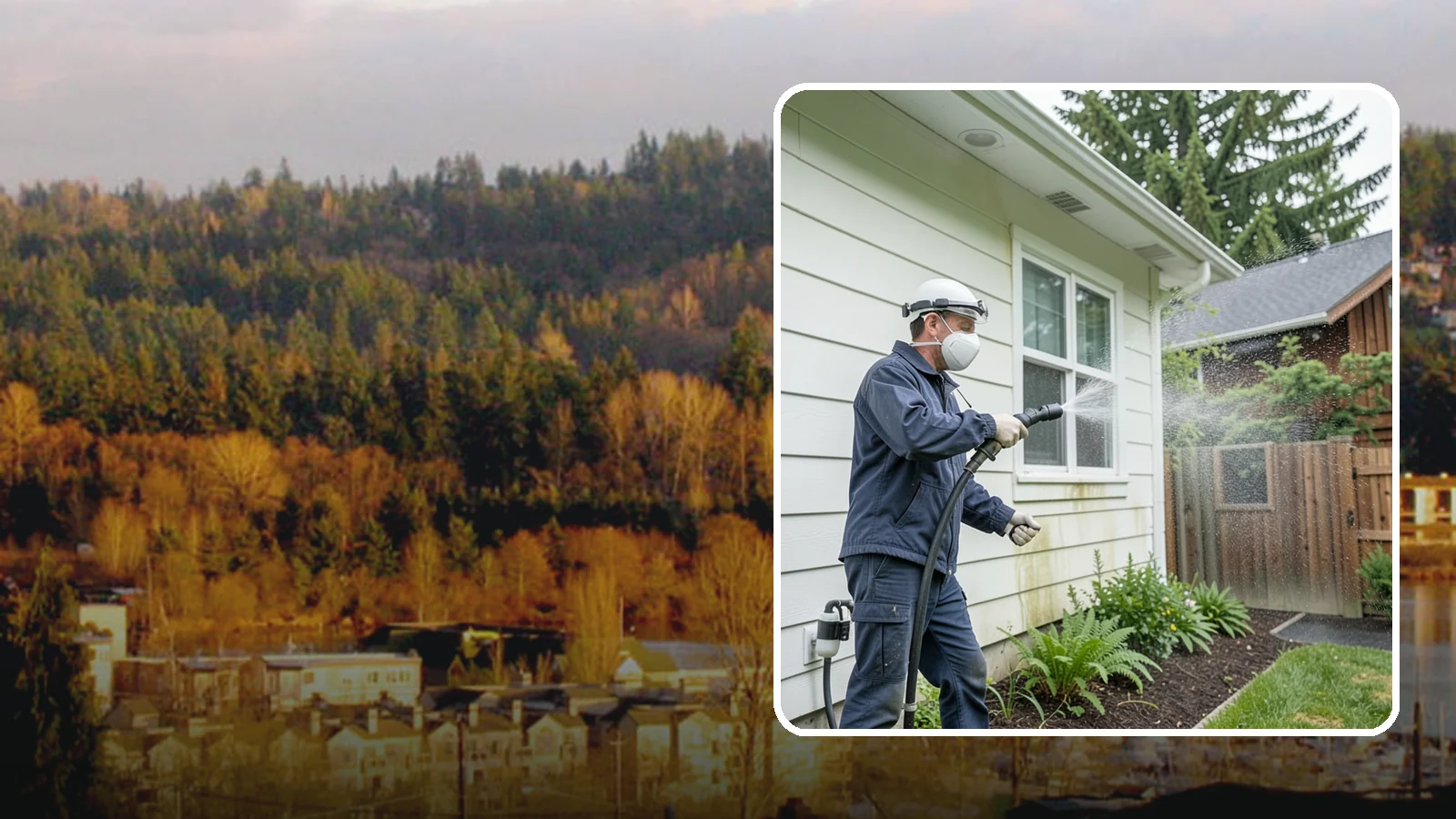 Pre-Sale Exterior Cleaning in Kenmore, King County, WA - Pre-sale exterior cleaning maximizes curb appeal before listing by removing the algae and grime that make a home look tired in...