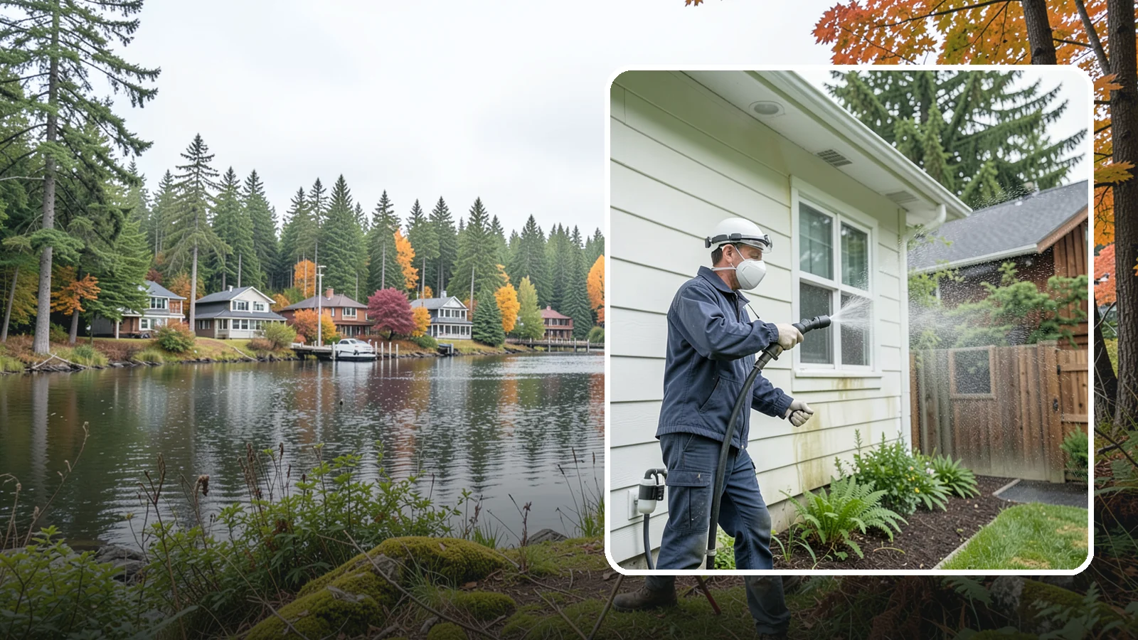 Pre-Sale Exterior Cleaning in La Conner, Skagit County, WA - Pre-sale exterior cleaning maximizes curb appeal before listing by removing the algae and grime that make a home look tired in...