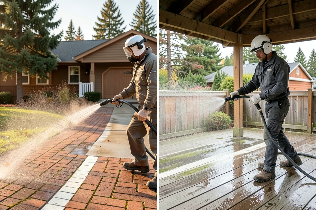 Pre-Sale Exterior Cleaning in Lake Forest Park, King County, WA - Review the listing surfaces most visible to buyers