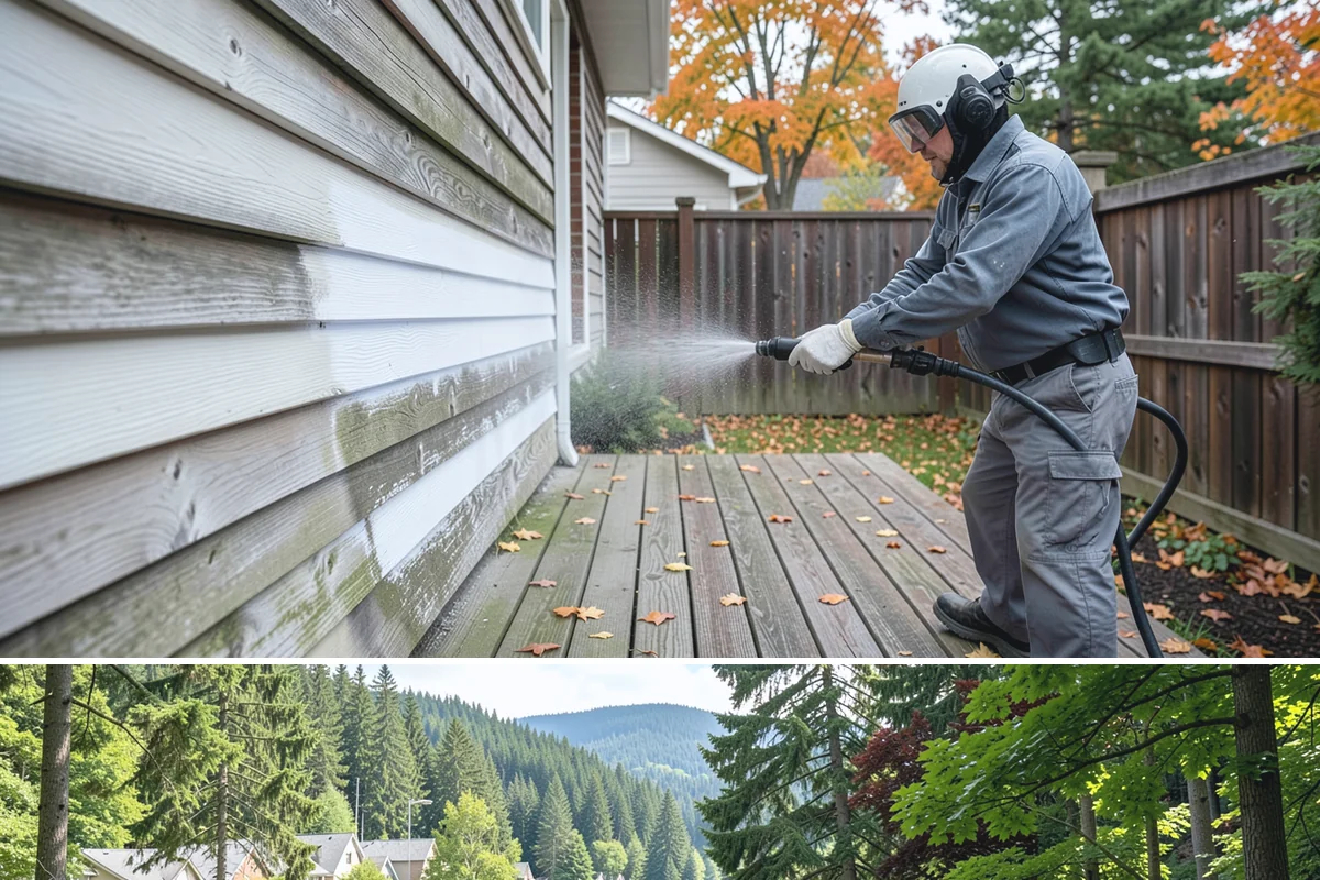 Pre-Sale Exterior Cleaning in Lake Forest Park, King County, WA - Time the cleaning a few days before listing photos, choosing a dry window so surfaces look their brightest on camera.