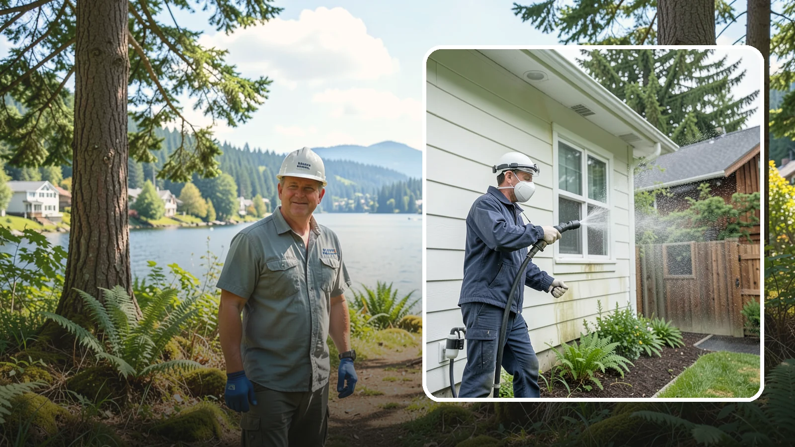 Pre-Sale Exterior Cleaning in Milton, King County, WA - Pre-sale exterior cleaning maximizes curb appeal before listing by removing the algae and grime that make a home look tired in...