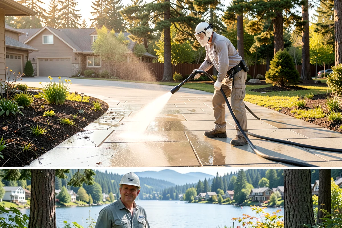 Pre-Sale Exterior Cleaning in Milton, King County, WA - Time the cleaning a few days before listing photos, choosing a dry window so surfaces look their brightest on camera.