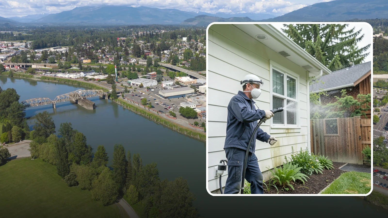 Pre-Sale Exterior Cleaning in Mount Vernon, Skagit County, WA - Pre-sale exterior cleaning maximizes curb appeal before listing by removing the algae and grime that make a home look tired in...