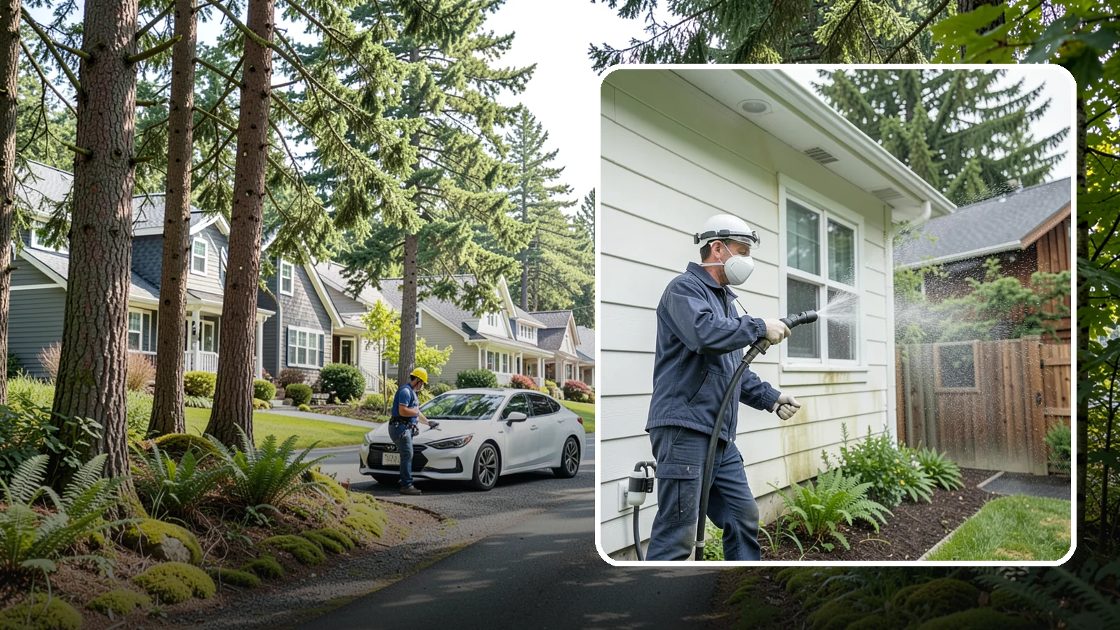Pre-Sale Exterior Cleaning in Normandy Park, King County, WA - Pre-sale exterior cleaning maximizes curb appeal before listing by removing the algae and grime that make a home look tired in...
