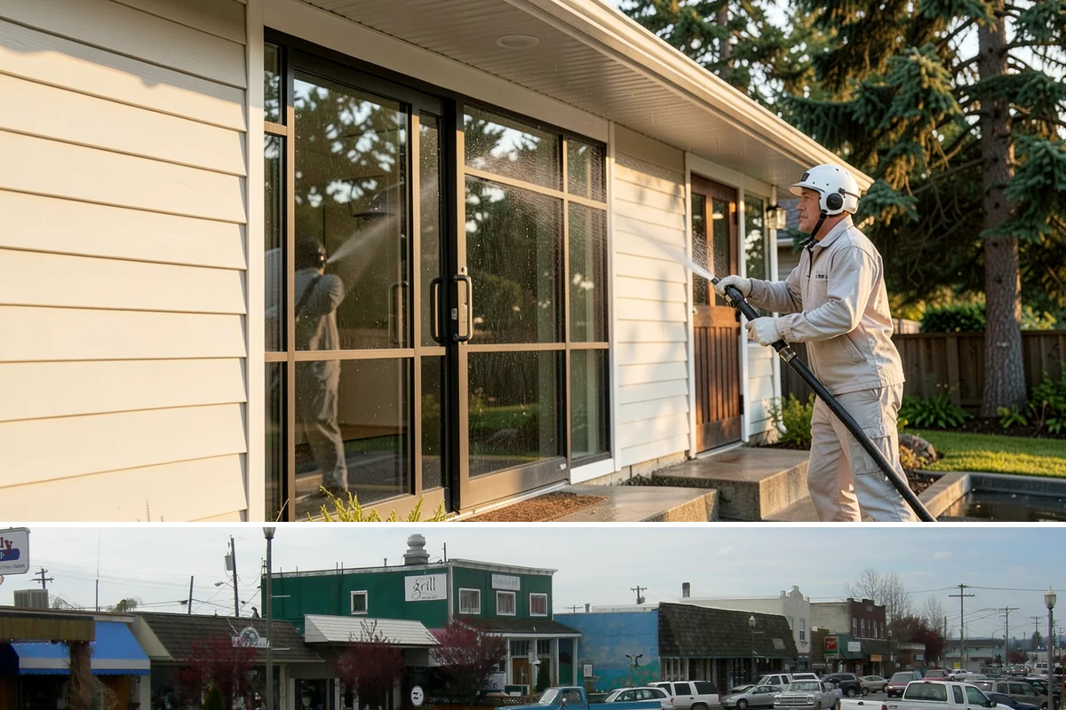 Pre-Sale Exterior Cleaning in Stanwood, Snohomish County, WA - Time the cleaning a few days before listing photos, choosing a dry window so surfaces look their brightest on camera.