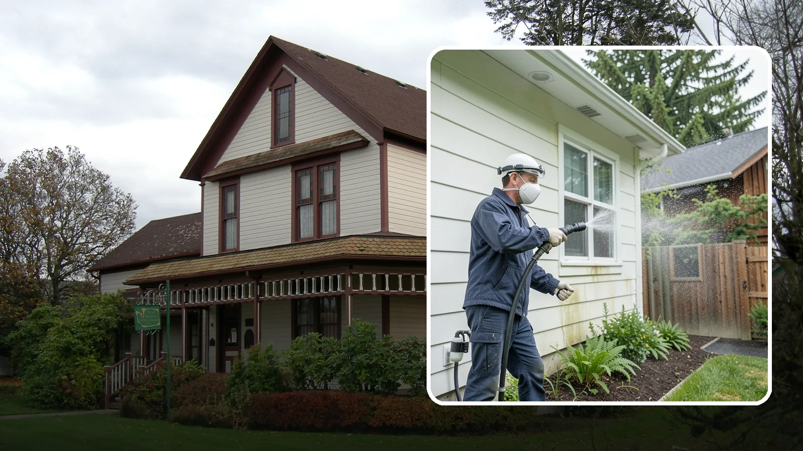 Pre-Sale Exterior Cleaning in Sumner, Pierce County, WA - Pre-sale exterior cleaning maximizes curb appeal before listing by removing the algae and grime that make a home look tired in...
