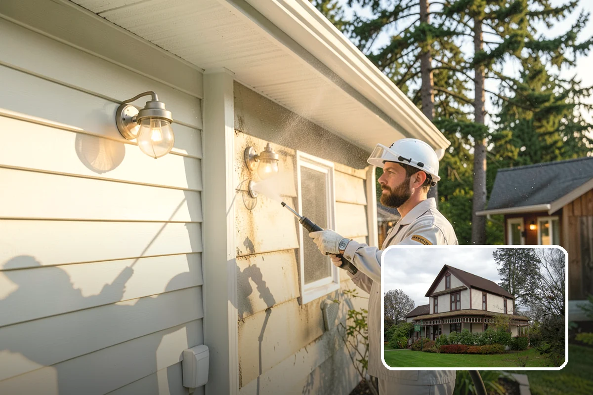 Pre-Sale Exterior Cleaning in Sumner, Pierce County, WA - Boosts curb appeal right before listing photos and showings