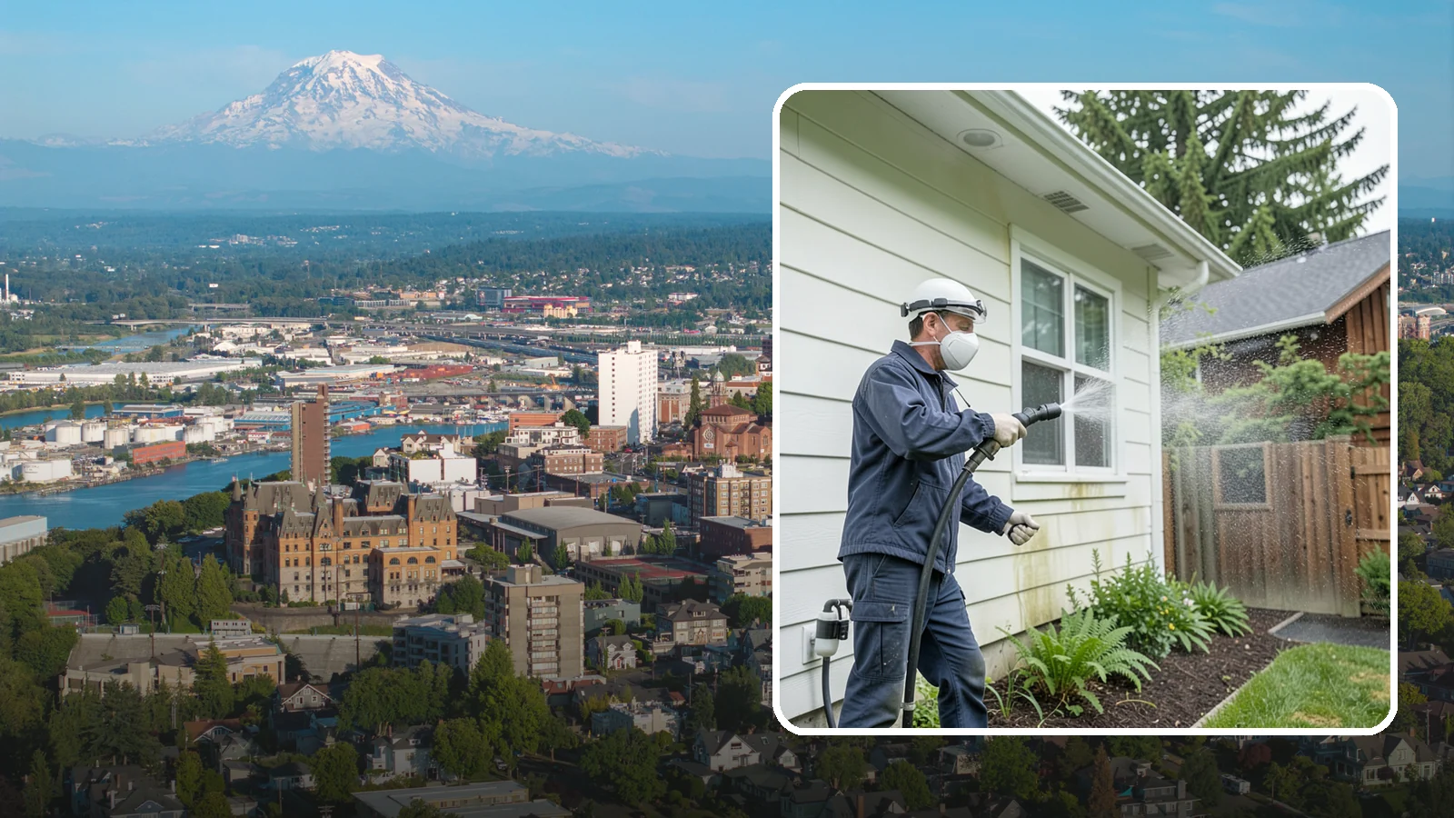 Pre-Sale Exterior Cleaning in Tacoma, Pierce County, WA - Pre-sale exterior cleaning maximizes curb appeal before listing by removing the algae and grime that make a home look tired in...