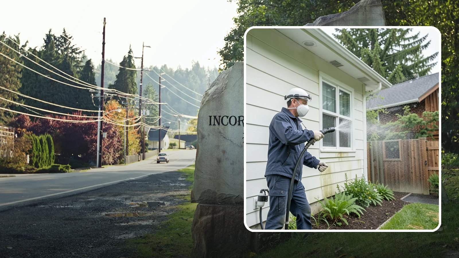 Pre-Sale Exterior Cleaning in Wilkeson, Pierce County, WA - Pre-sale exterior cleaning maximizes curb appeal before listing by removing the algae and grime that make a home look tired in...
