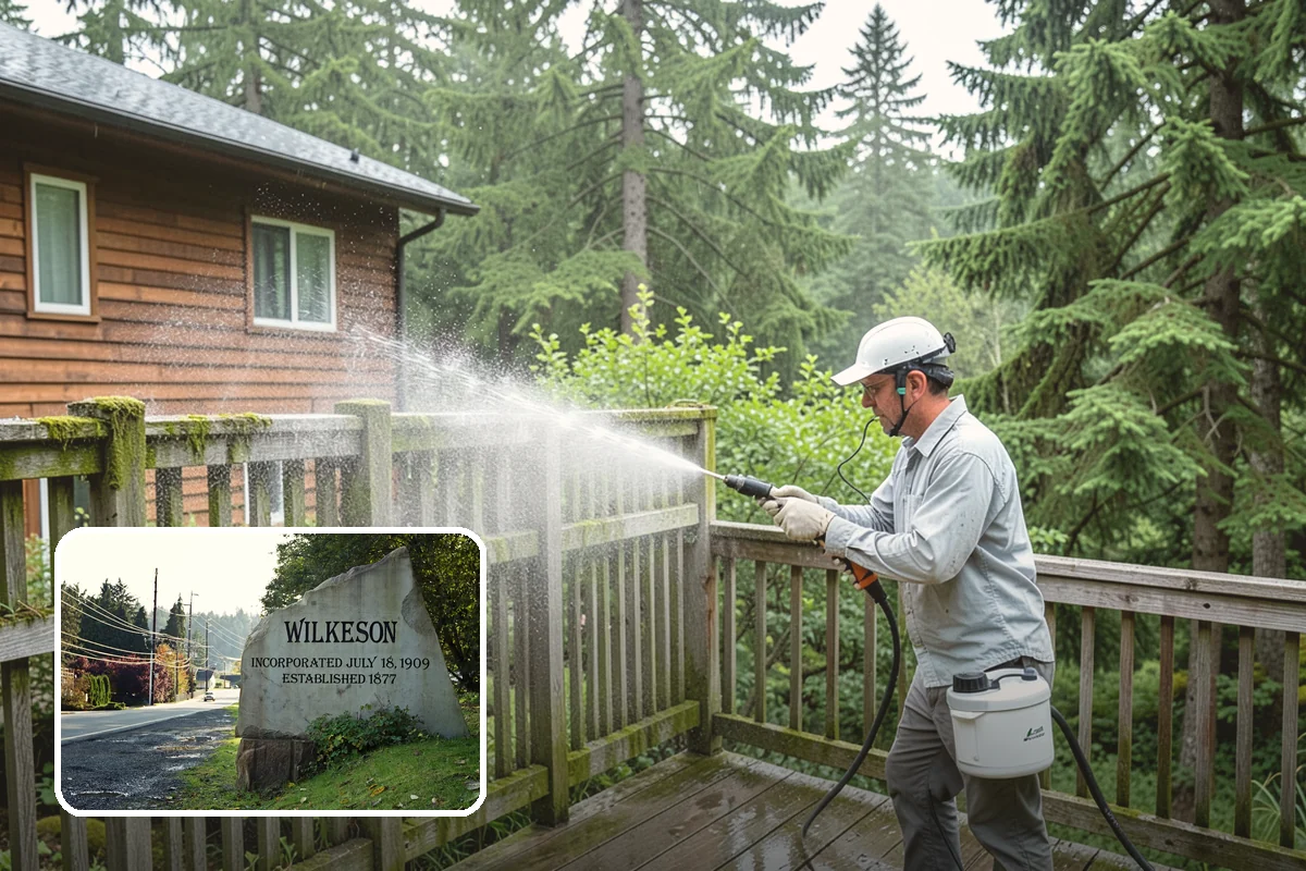 Pre-Sale Exterior Cleaning in Wilkeson, Pierce County, WA - Boosts curb appeal right before listing photos and showings