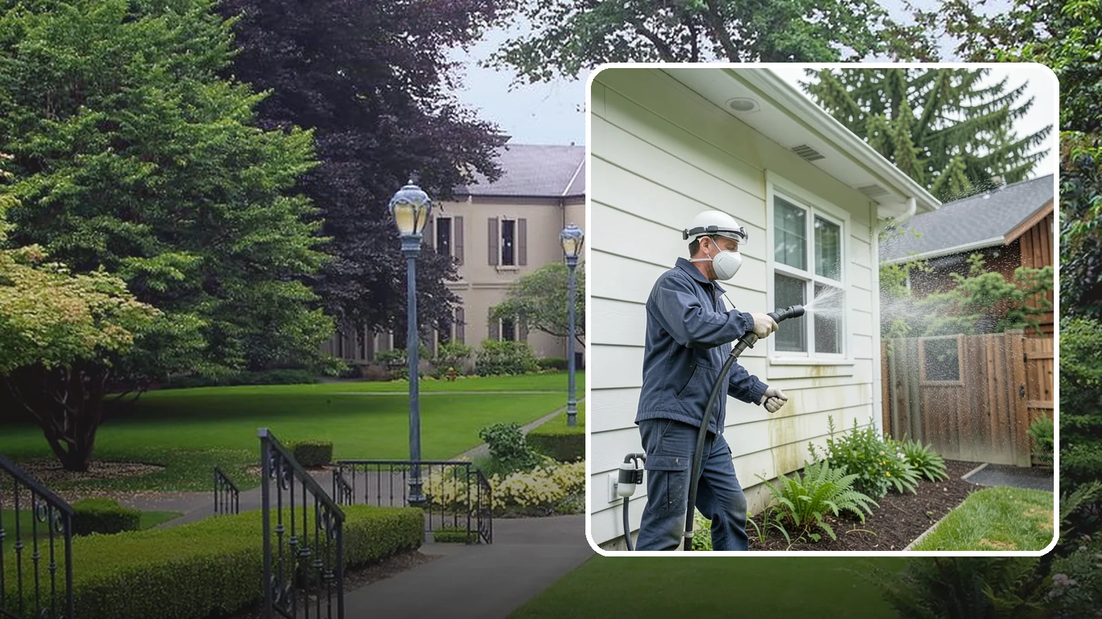 Pre-Sale Exterior Cleaning in Woodinville, King County, WA - Pre-sale exterior cleaning maximizes curb appeal before listing by removing the algae and grime that make a home look tired in...