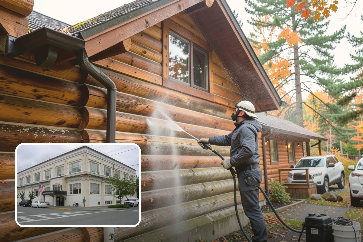 Pressure-Treated Deck Cleaning in Anacortes, Skagit County, WA - Strips greying and algae from treated boards