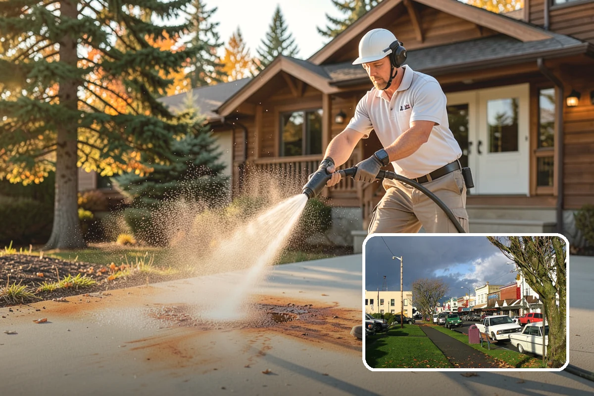 Pressure-Treated Deck Cleaning in Arlington, Snohomish County, WA - Strips greying and algae from treated boards