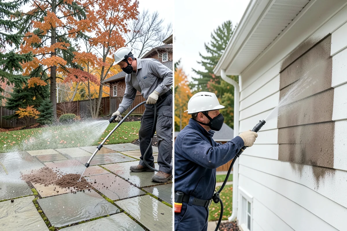 Pressure-Treated Deck Cleaning in Arlington, Snohomish County, WA - Clear the deck and protect plantings