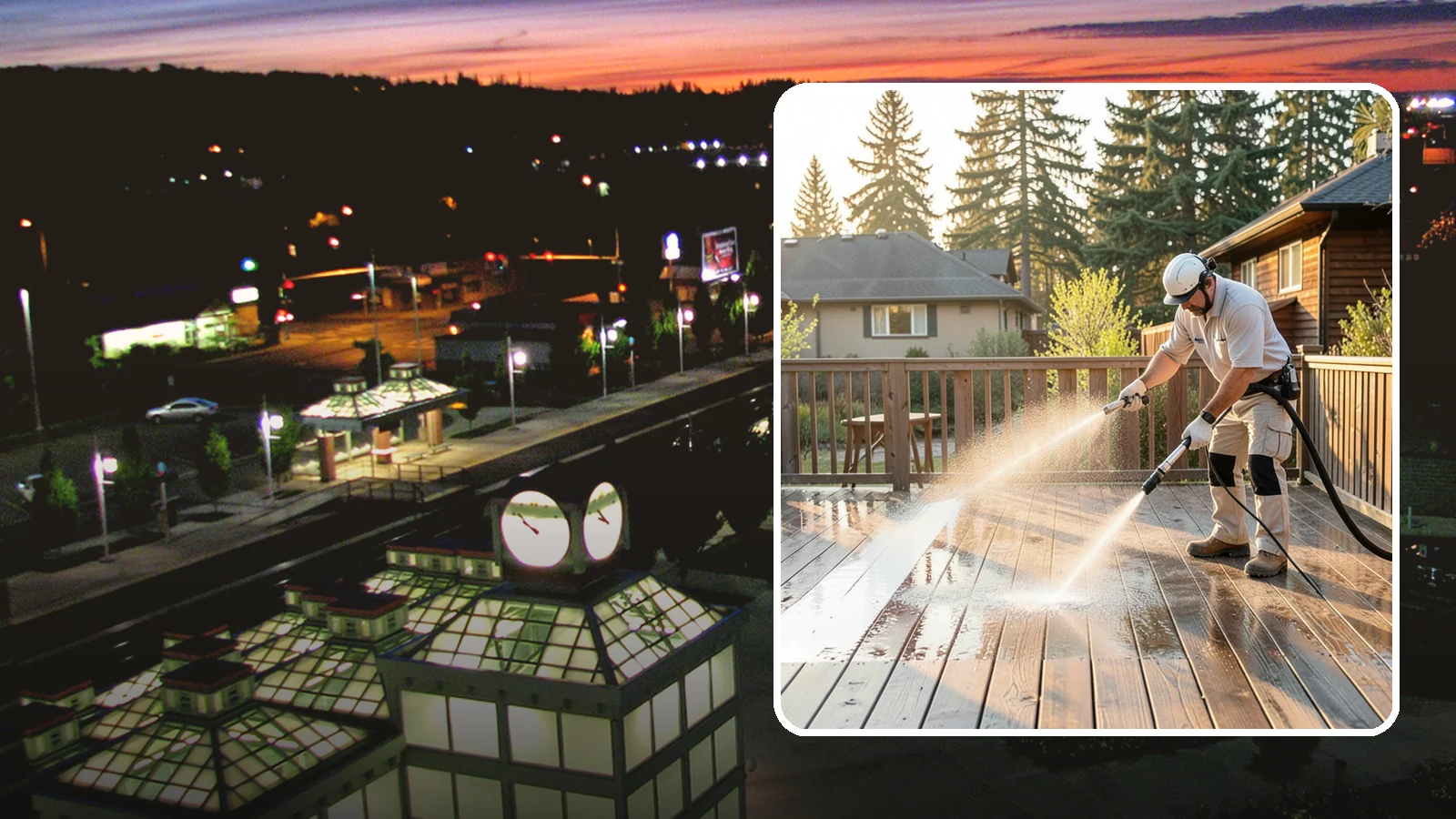 Pressure-Treated Deck Cleaning in Auburn, King County, WA - Clean pressure-treated decks to strip greying and growth while keeping the softwood intact.