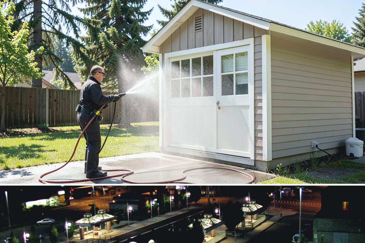 Pressure-Treated Deck Cleaning in Auburn, King County, WA - Clean pressure-treated decks in summer so boards dry fully before restaining.