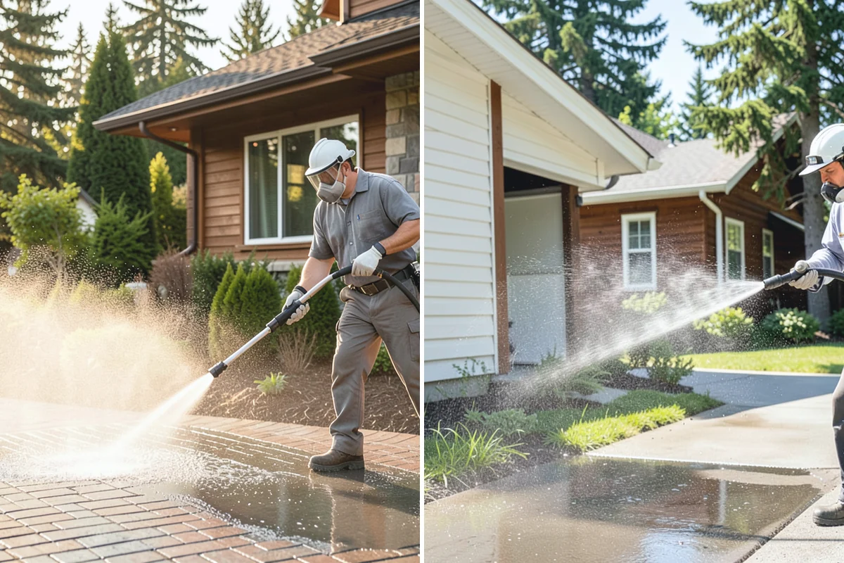 Pressure-Treated Deck Cleaning in Bonney Lake, Pierce County, WA - Clear the deck and protect plantings