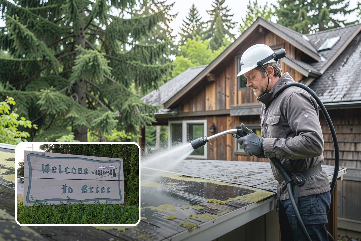 Pressure-Treated Deck Cleaning in Brier, Snohomish County, WA - Strips greying and algae from treated boards