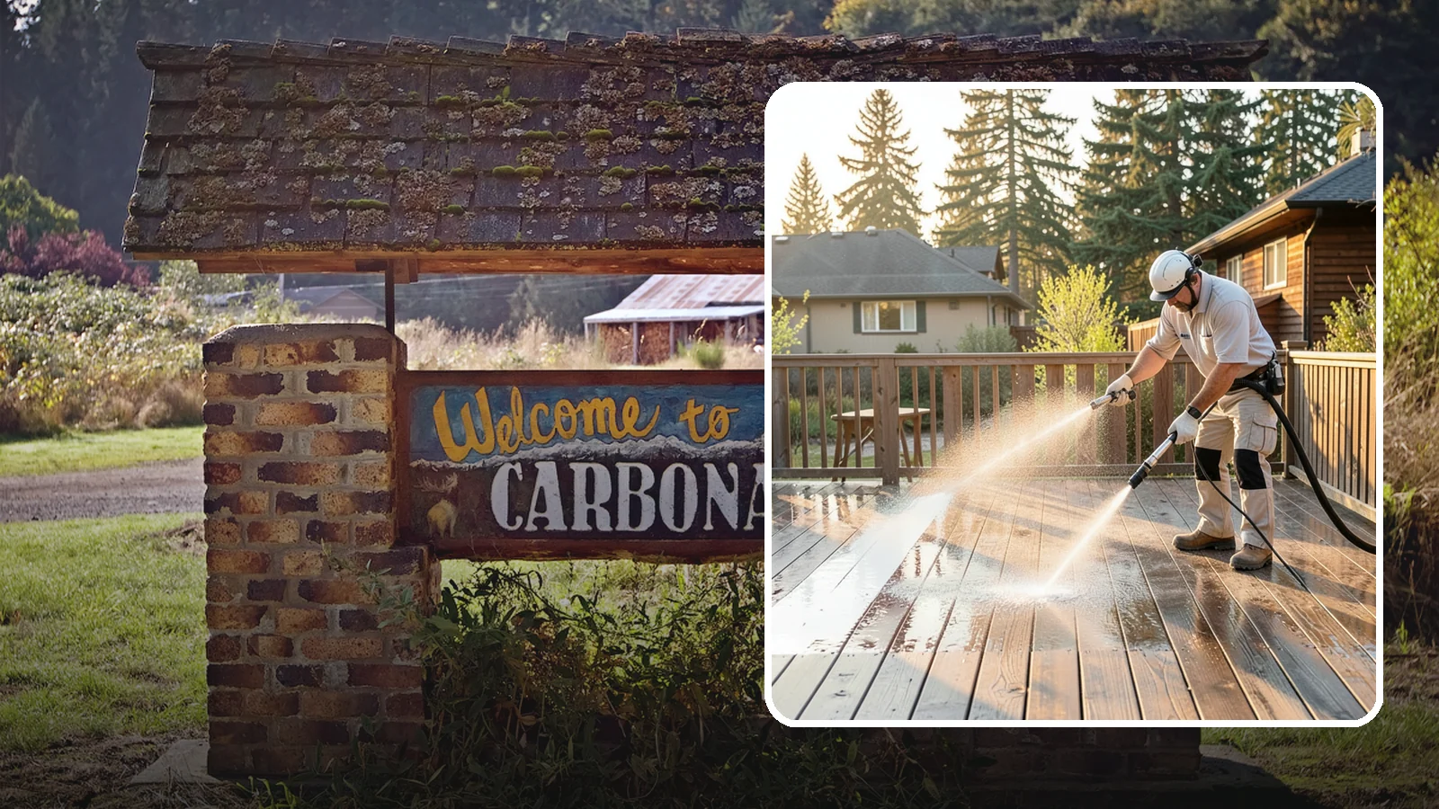 Pressure-Treated Deck Cleaning in Carbonado, Pierce County, WA - Clean pressure-treated decks to strip greying and growth while keeping the softwood intact.